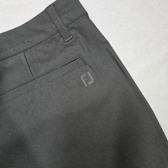 FootJoy Mens Performance Golf Shorts Black Solid W35 1389845 0521‎ - Picture 2 of 7